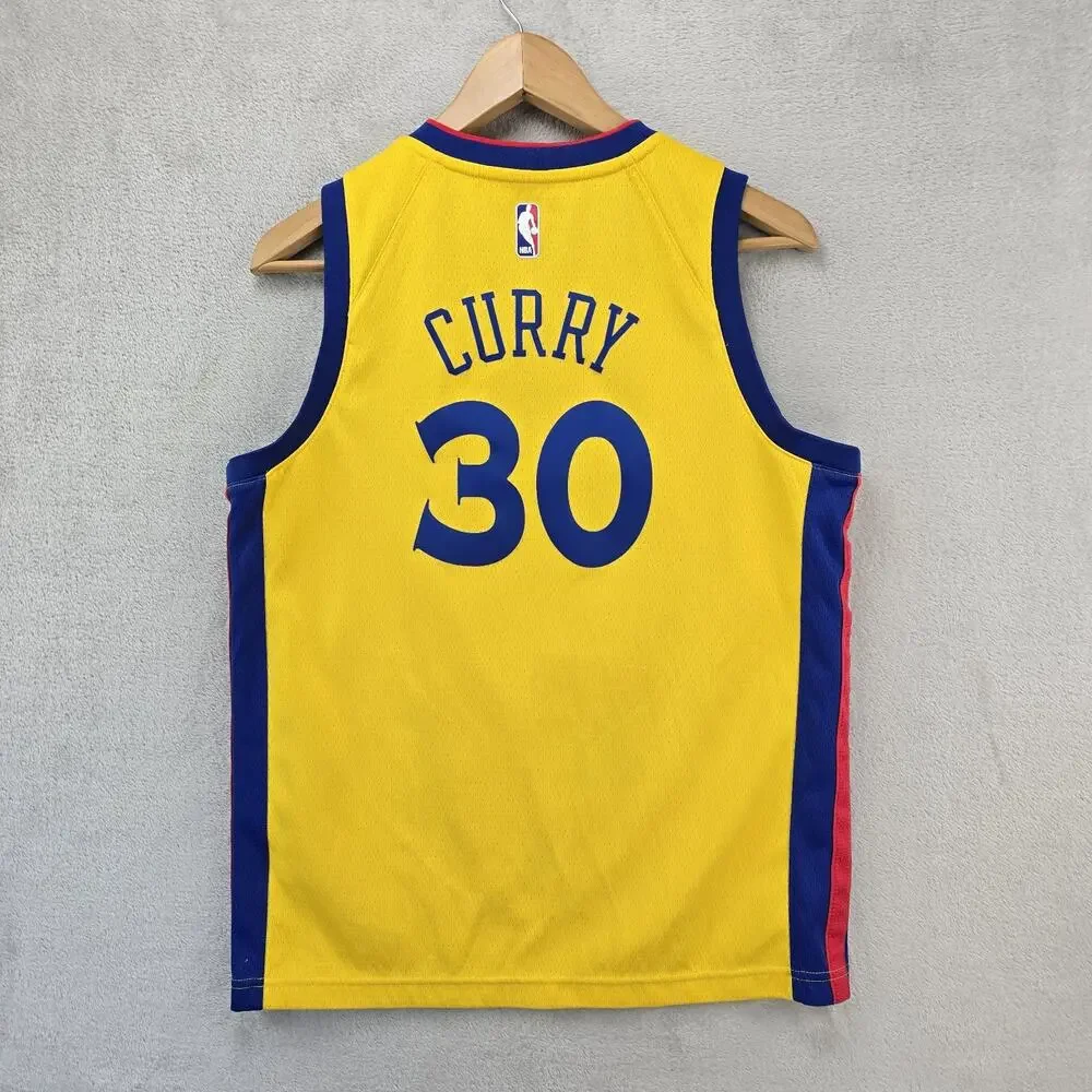 Stephen Curry The Bay Chinese New Year Golden State Warriors Jersey Youth Large